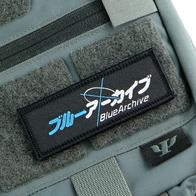 Parche bordado de juego de archivo azul para decoración de chaleco, mochila, ropa - imagen 4