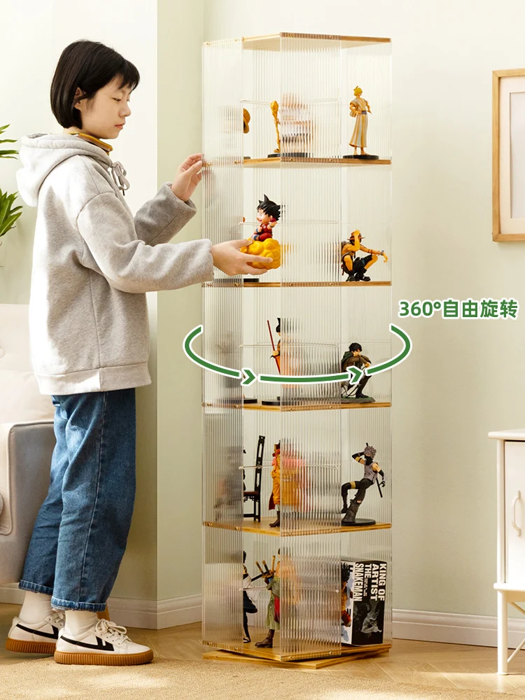 Vitrina giratoria de mano, estante de exhibición de juguetes, modelo LEGO acrílico, vitrina doméstica, cosméticos sin vidrio - imagen 3
