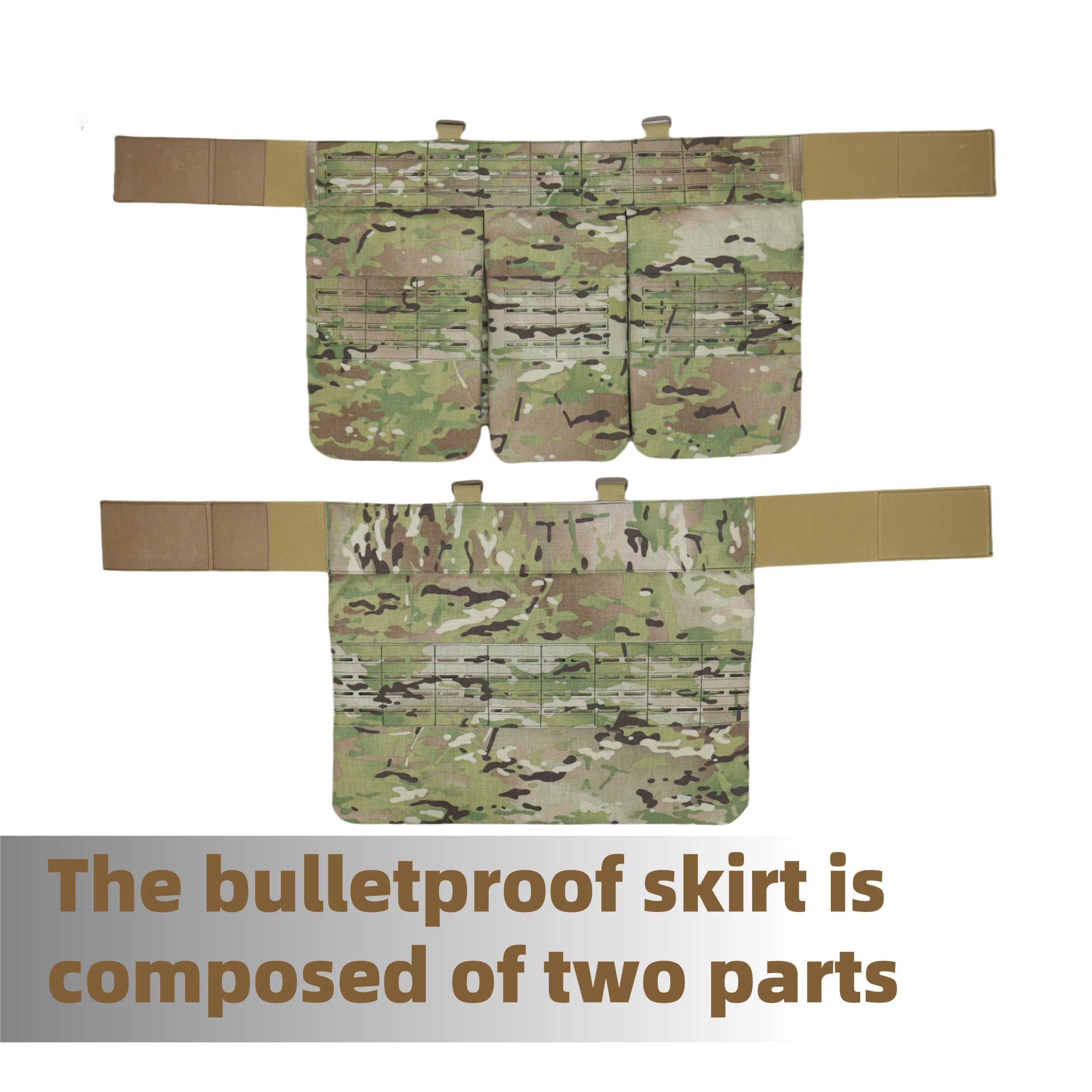 Falda táctica rusa a prueba de balas para exteriores, falda MOLLE multifuncional, armadura - imagen 5