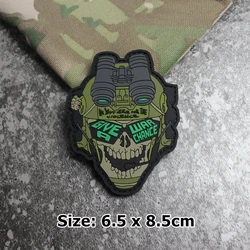 Parche PVC esqueleto táctico militar – Adhesivo para chaqueta o mochila