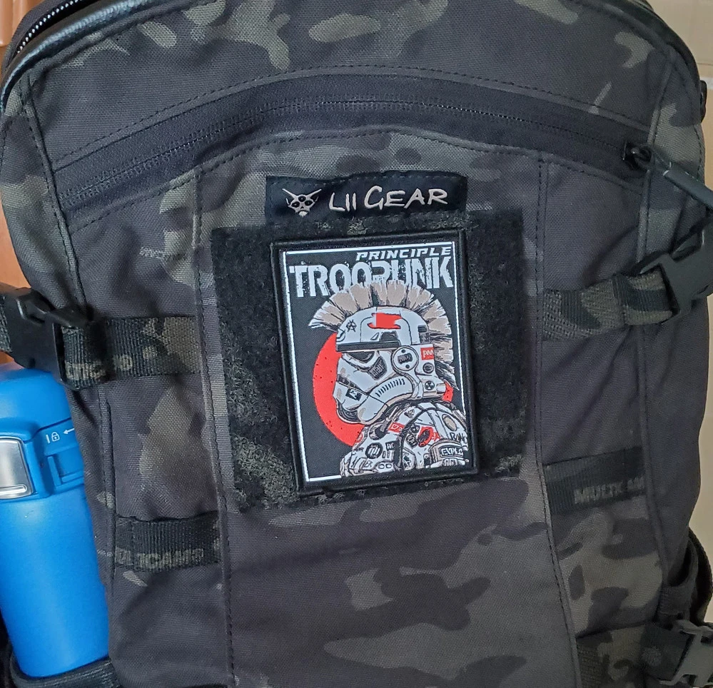 Parches tácticos bordados de guerreros espartanos, insignias de casco de armadura Troopunk de principio para ropa, mochila, decoración de chaleco - imagen 4