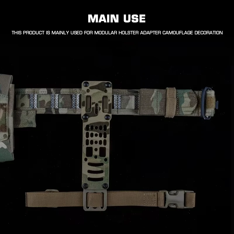 Parche de camuflaje para funda de pistola Modular de Metal, pierna de caída, plataforma de transporte, accesorios adaptadores QLS compatibles con Airsoft ajustables - imagen 5