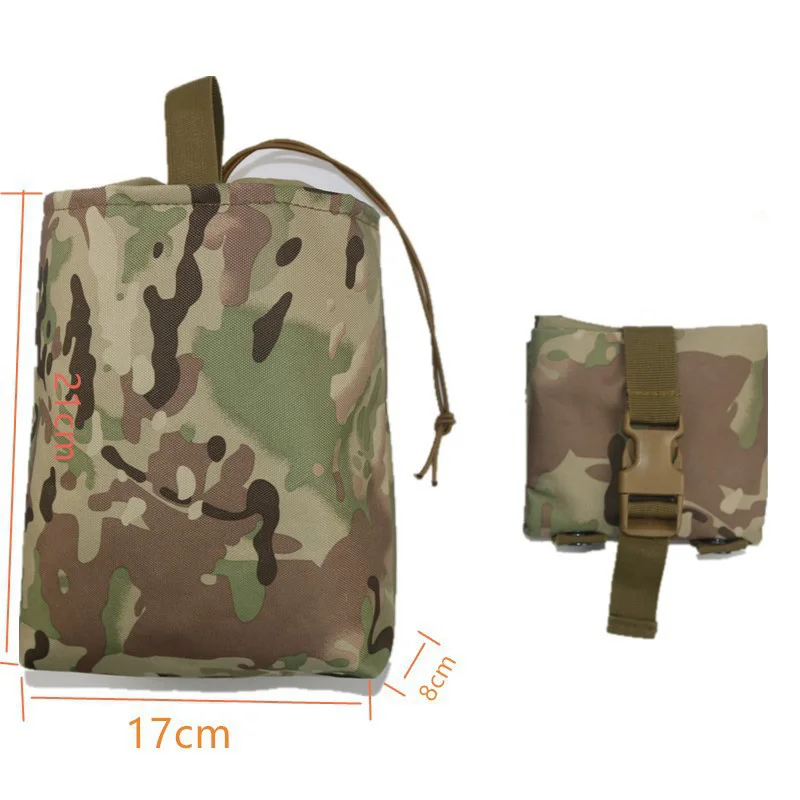 Multicam-bolsa táctica de camuflaje negro AR15 Molle, bolsa de nailon para revistas, bolsa de recuperación para caza al aire libre, bolsa de herramientas, equipo Airsoft - imagen 5