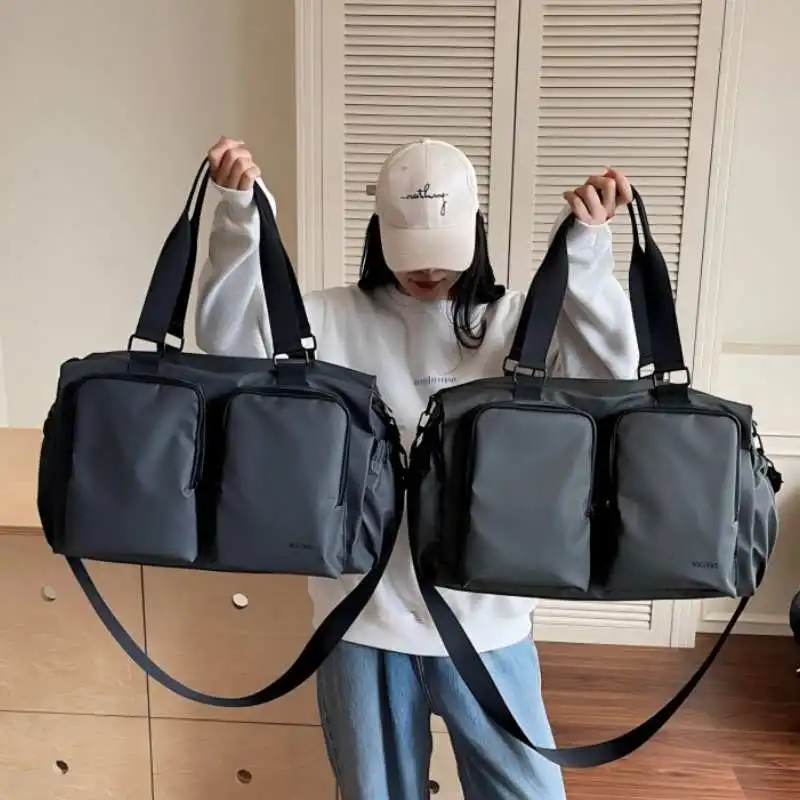 Bolsa de gimnasio para deportes al aire libre, bolso de equipaje de viaje para acampar, viaje de negocios, senderismo, bolsa de mano, almacenamiento universitario, bolsos de hombro - imagen 2