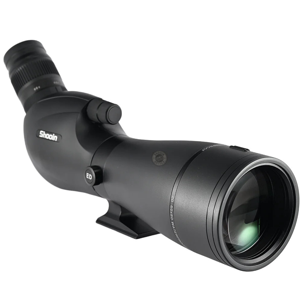 Shooin Optics ED Spotting Scope 20-60x80 con ocular de 27 mm totalmente impermeable para disparar aves y observación de aves - imagen 4