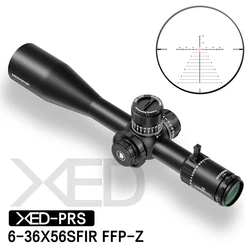 Nuevo Discovery XED 6-36X56SFIR FFP-Z MOA alcance táctico de caza tiro al aire libre HD a prueba de golpes primer plano Focal telescópico