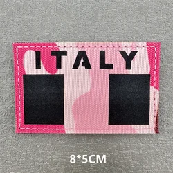 Parche táctico reflectante IR rosa – Adhesivo MOLLE para chaleco o mochila