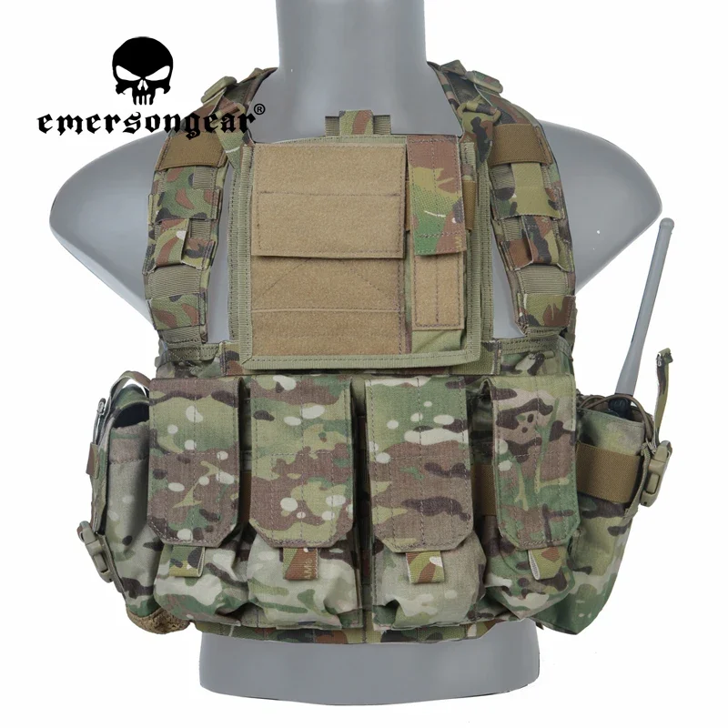 Emersongear para chaleco táctico RRV con bolsas GP para revistas, conjunto ligero de entrenamiento, combate, Airsoft, caza, senderismo, nailon