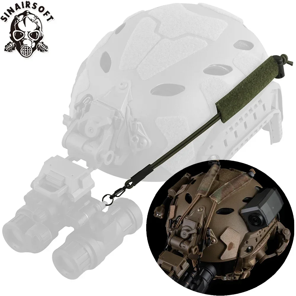 SINAIRSOFT Cordón Retención NVG V4 – Sujeción Antipérdida Casco Táctico