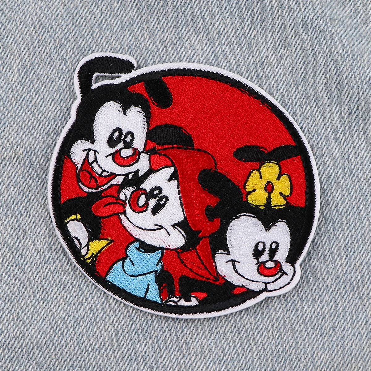 Parches bordados de gato negro de dibujos animados para ropa, parches para ropa, pegatinas para planchar, parches, lindas rayas de animales, apliques Diy - imagen 4