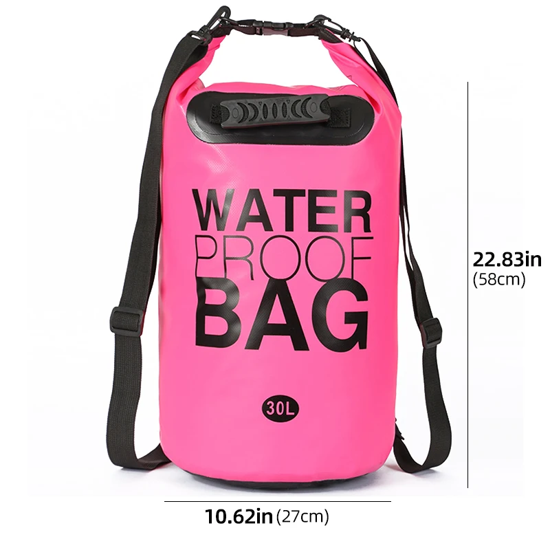 Bolsa impermeable para deportes acuáticos al aire libre, natación, playa, buceo, senderismo, mochila de agua plegable, bolsas secas enrollables, bolsas de pesca para kayak - imagen 4
