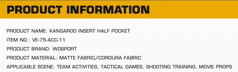 Un fondo amarillo con texto negro que dice información del producto