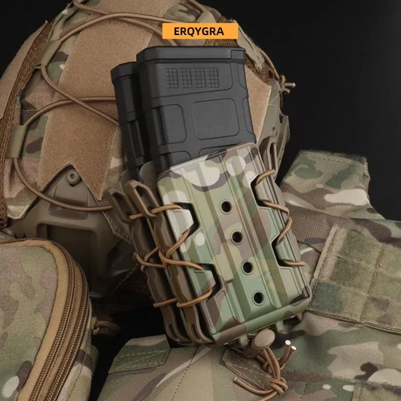 ERQYGRA táctico 5,56 todo terreno doble Mag paquete CS bolsa de tiro sistema Molle accesorios de Paintball riñonera funda caza - imagen 5