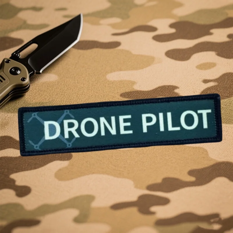 Parche táctico "DRONE PILOT" para ropa, insignia de moral, brazalete con estampado, gancho, parche militar, pegatina para mochila