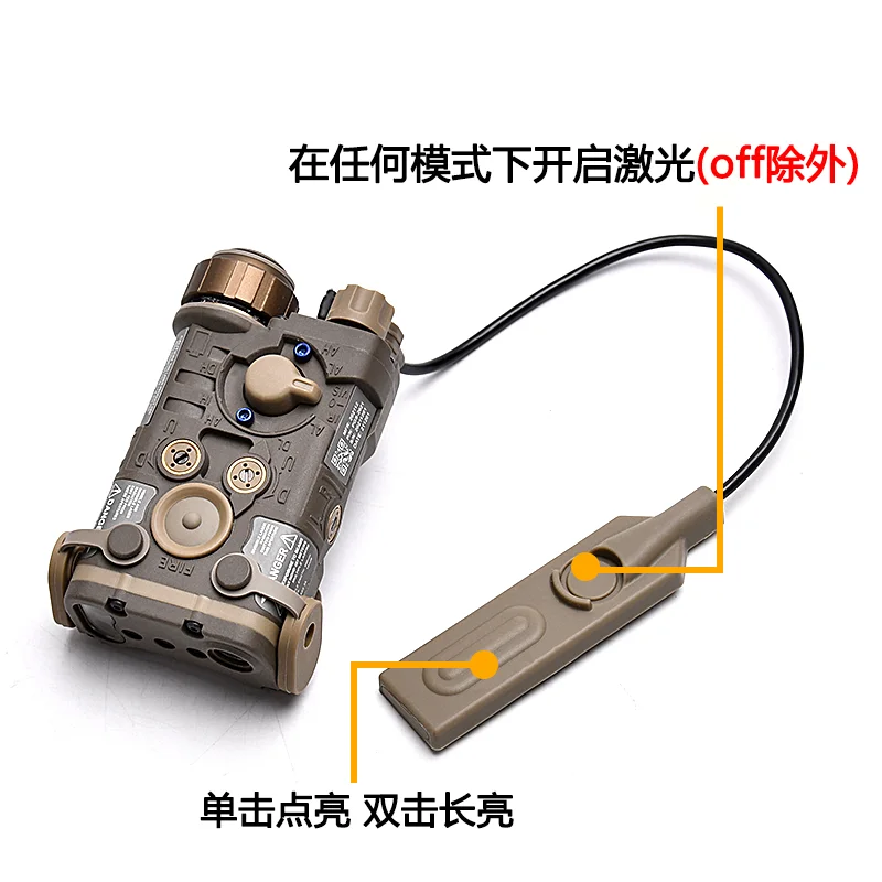 Puntero láser de NGAL-L3 para exteriores, caja láser táctica, luz LED láser IR intermitente, interfaz LA23, cola de ratón - imagen 5