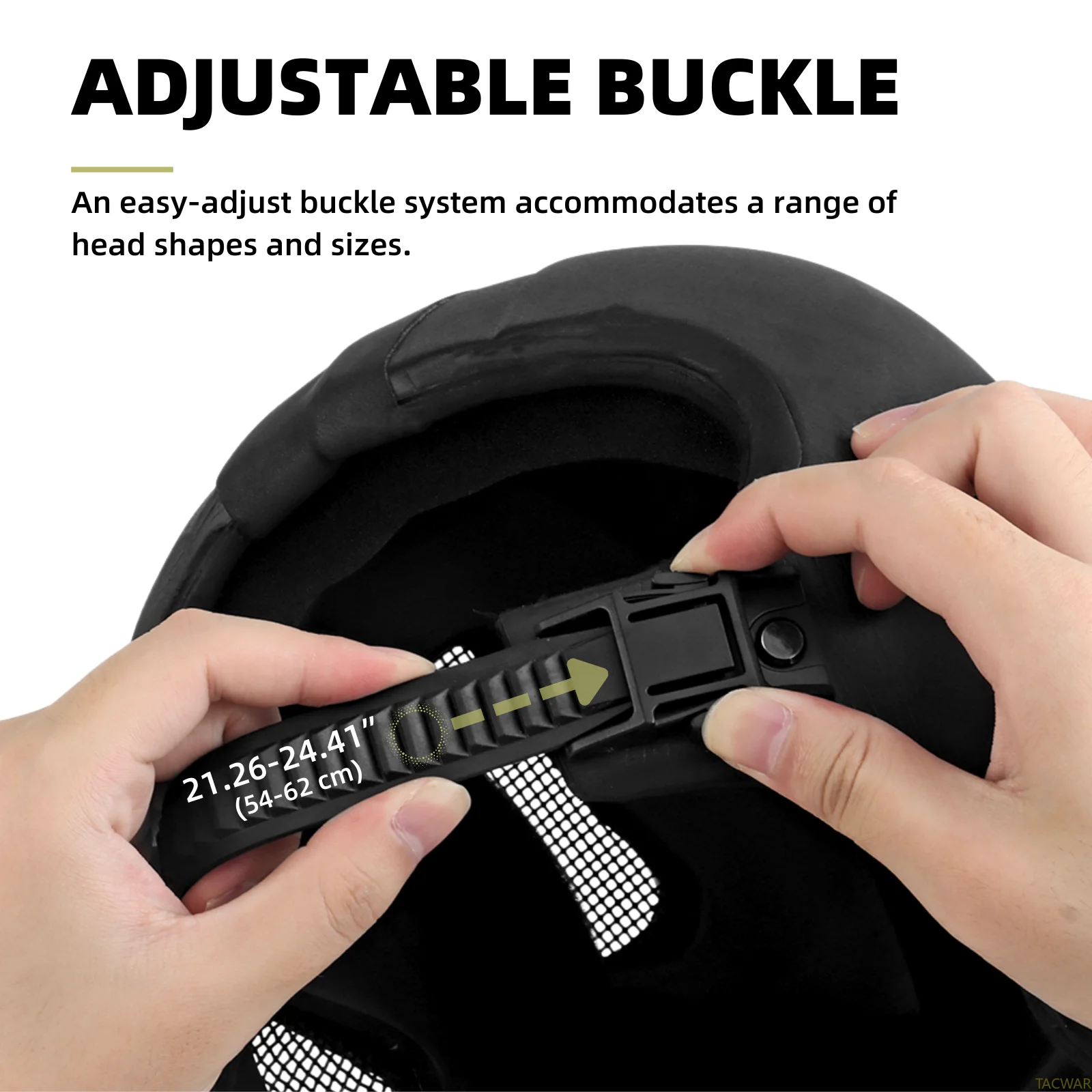 EVA Airsoft Helmet Full Face with Breathable Steel Mesh, Ultra-Light Large Area Ventilation Adjustable Buckle Skull Mask - imagen 5