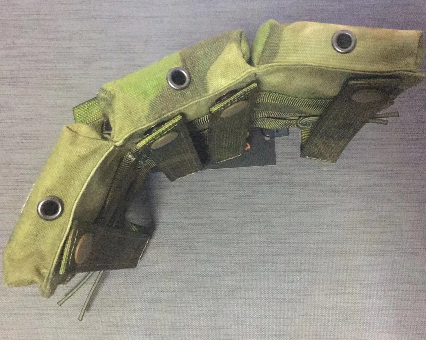 Bolsa táctica para revistas, bolsa Triple Molle Mag Airsoft Ak 7,62/5,56mm M4 Ar, accesorios de caza para Rifle, funda Mag - imagen 4