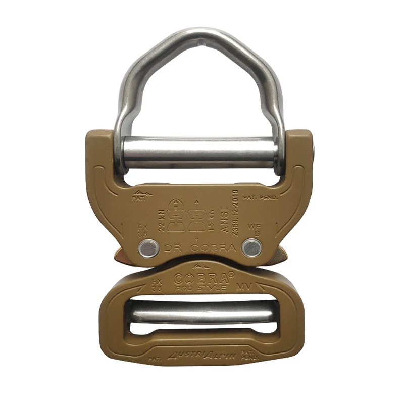 Hebilla de cinturón táctica para exteriores, hebilla de liberación rápida, hebilla de cinturón colgante en D - imagen 5