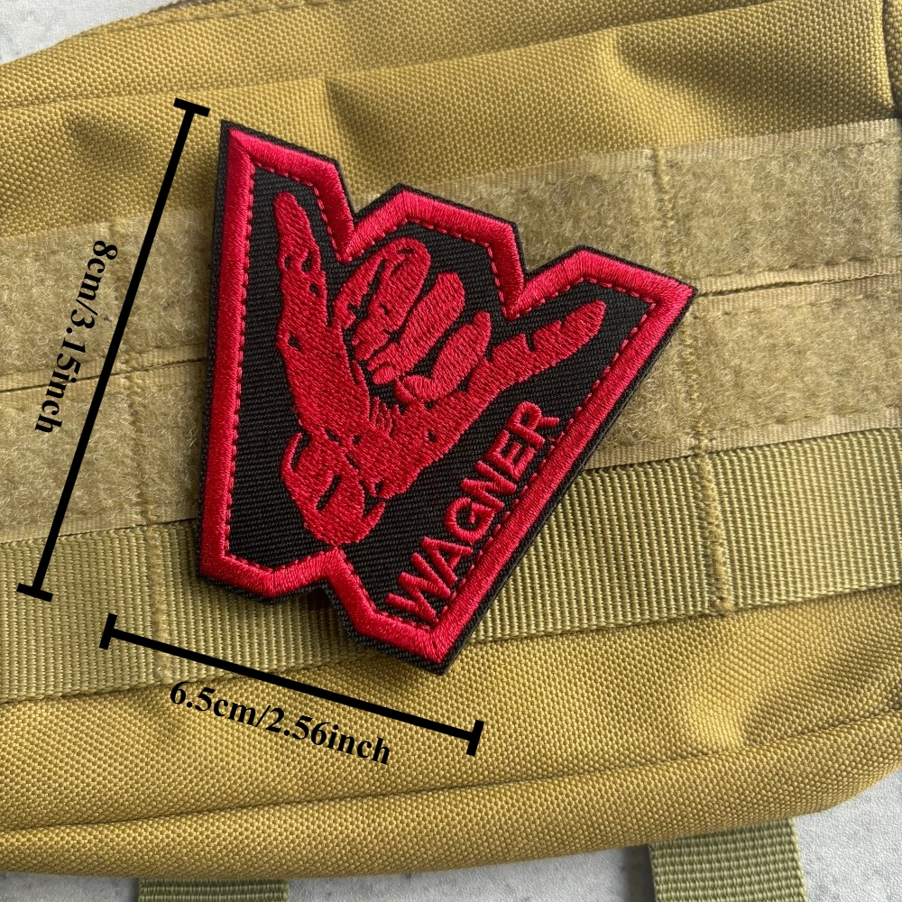 Parches tácticos para dedos, parche bordado con gancho y bucle, insignia de moral del ejército militar, pegatinas para mochila - imagen 3