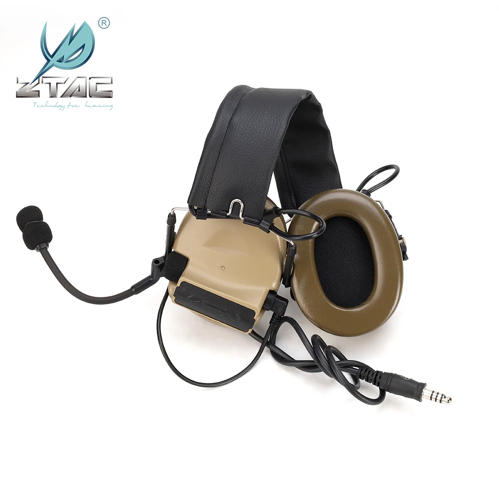 Z-TAC SoftairTactical auriculares militares Comta II sin comunicación de reducción de ruido auriculares tácticos para walkie-talkie Z151 - imagen 4