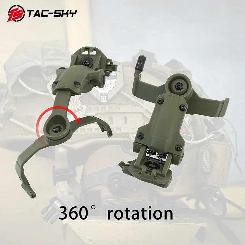 Soporte adaptador de montaje para casco con riel TS TAC-SKY ARCOPS-CORED, Compatible con casco táctico con cancelación de ruido COMTA II III - imagen 3