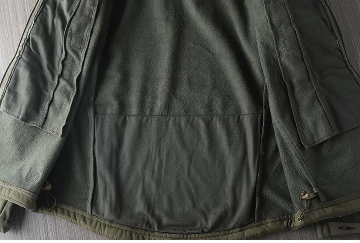 Chaqueta impermeable cortavientos forro polar hombre otoño-invierno - imagen 5