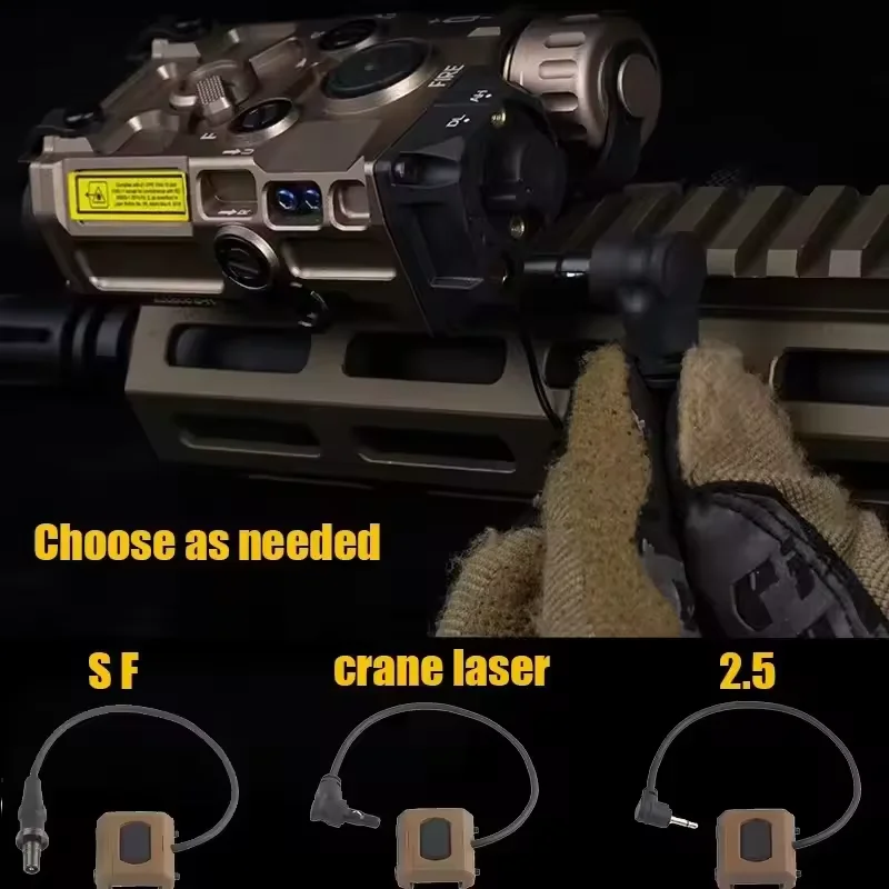 Interruptor de presión ligero de luz de reconocimiento táctico, interruptor Axon de presión táctica DBAL PEQ NGAL, grúa láser/SF/2,5, enchufe trasero - imagen 2
