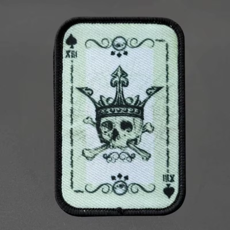 Parche Morale Ace of Spades táctico – Velcro para mochila o brazalete - imagen 2