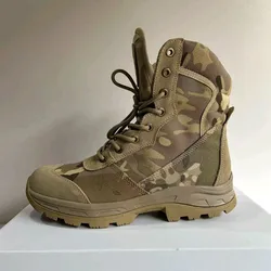 Botas tácticas montaña ligeras transpirables camuflaje