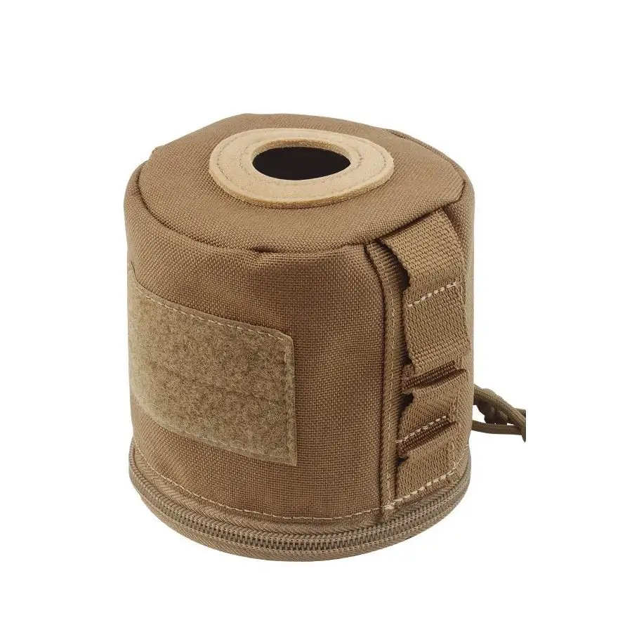 Cubierta protectora de lata de Gas para acampar, tanque de Gas de 450g, recipiente de Gas estilo Molle, funda de cilindro, suministros para barbacoa, Picnic al aire libre - imagen 4