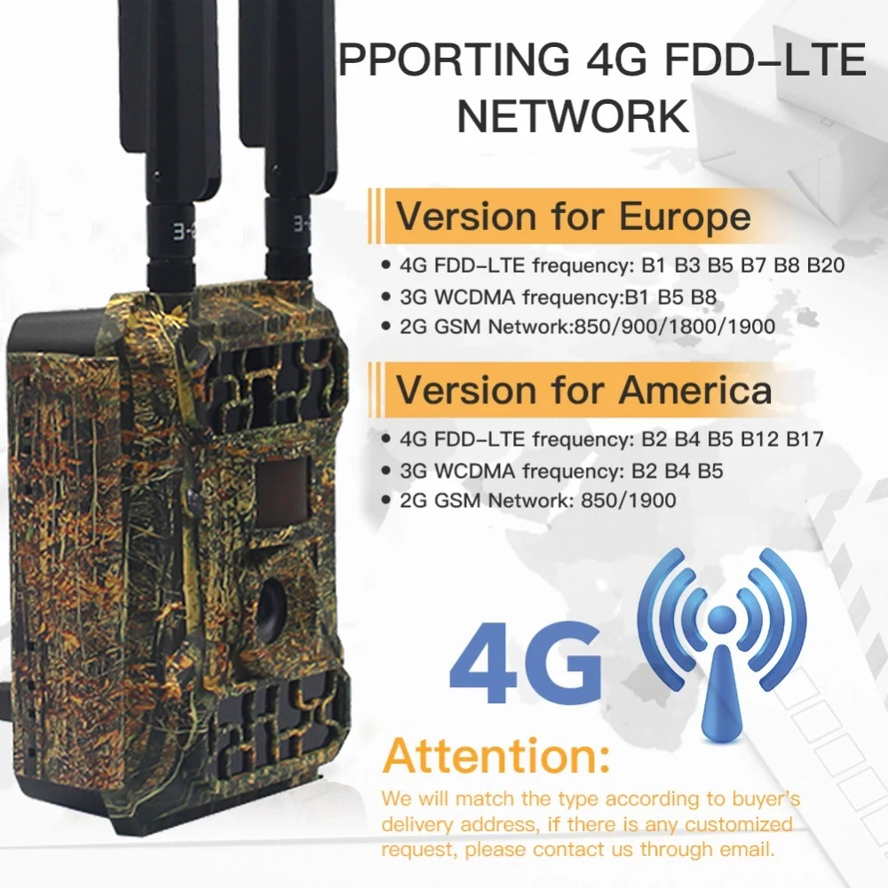 Cámara de rastreo 4G MMS/GPRS para exteriores, videocámara de caza salvaje HD 1080P, inalámbrica, Control remoto por aplicación - imagen 2