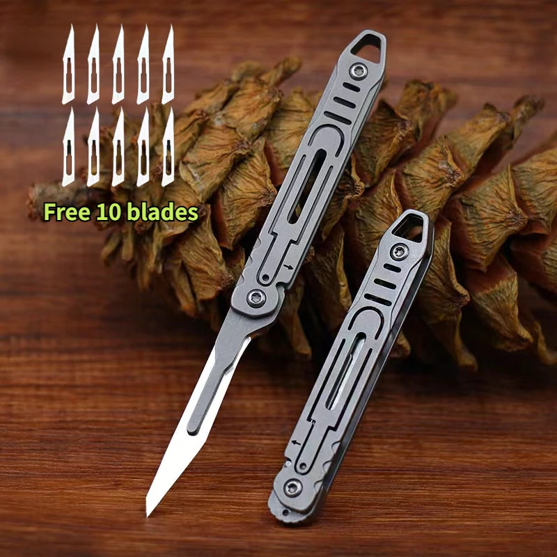 Cuchillo plegable táctico de acero inoxidable para EDC y exterior