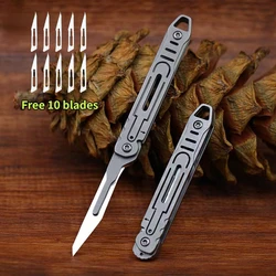 Cuchillo plegable táctico de acero inoxidable para EDC y exterior