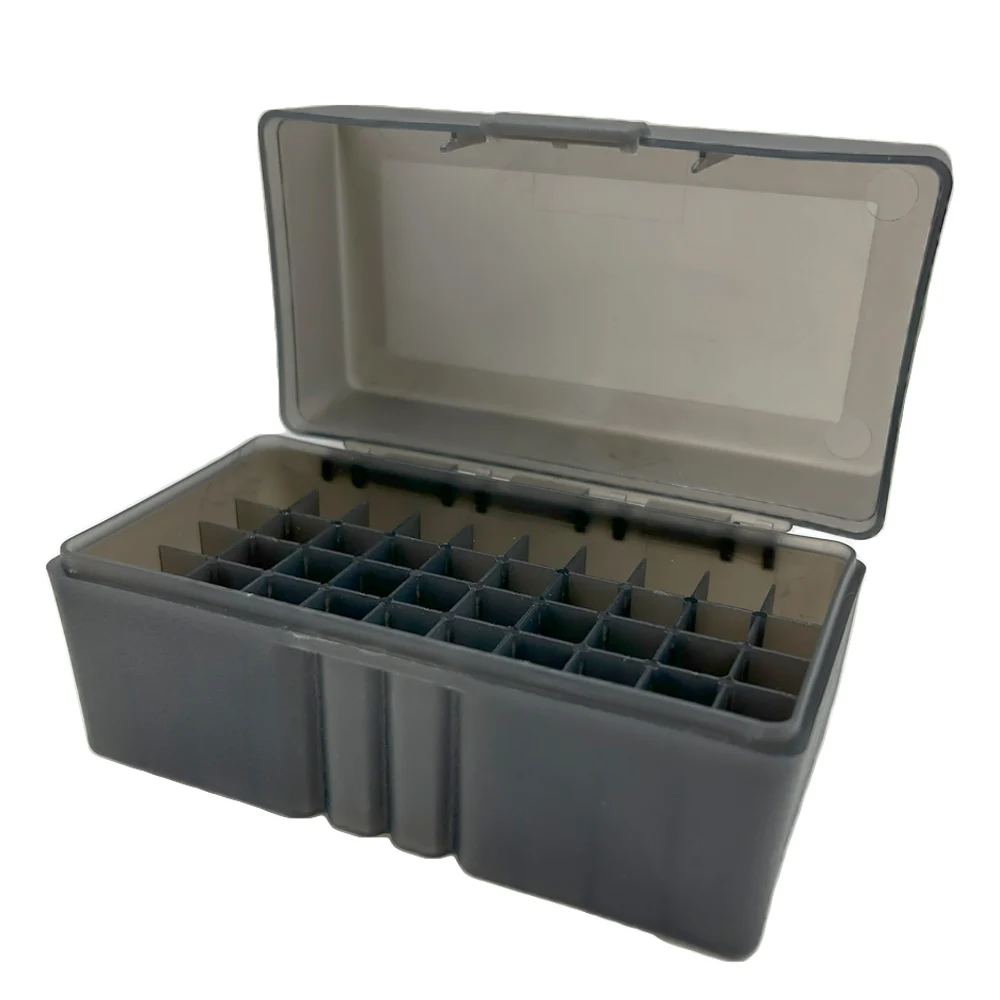Caja de munición táctica, caja de munición con tapa abatible para Rifle de 7,62x39mm, 22-250 Rem, 50 rondas, caja de transporte de munición 7,62, accesorios de caza - imagen 5