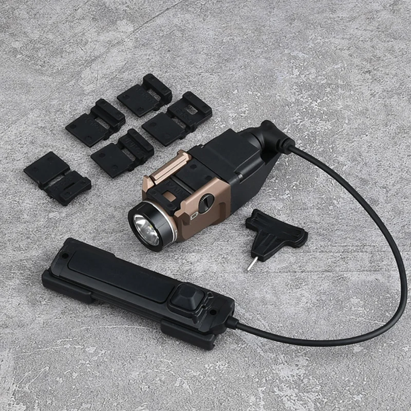 WADSN TR-7 arma explorador luz negra Airsoft linterna con función estroboscópica constante para uso táctico para pistola de juguete Airsoft - imagen 5