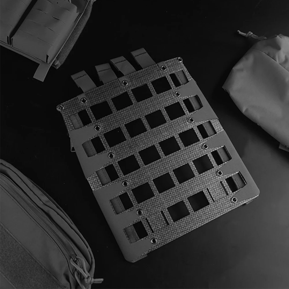 Chaleco táctico ligero MOLLE, chaleco elástico de color, portador de tablero, equipo de panel de expansión, chaleco de caza al aire libre - imagen 5