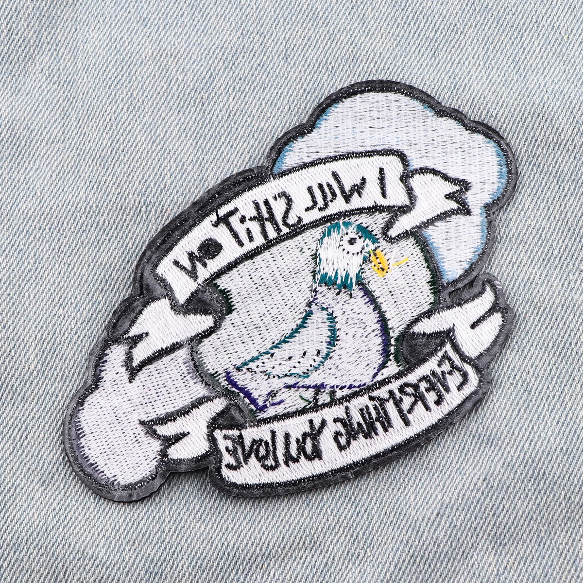 Parche bordado de palomas y pájaros, parche de animales de dibujos animados, parches para planchar en la ropa, ropa, Jeans, coser pegatinas - imagen 4