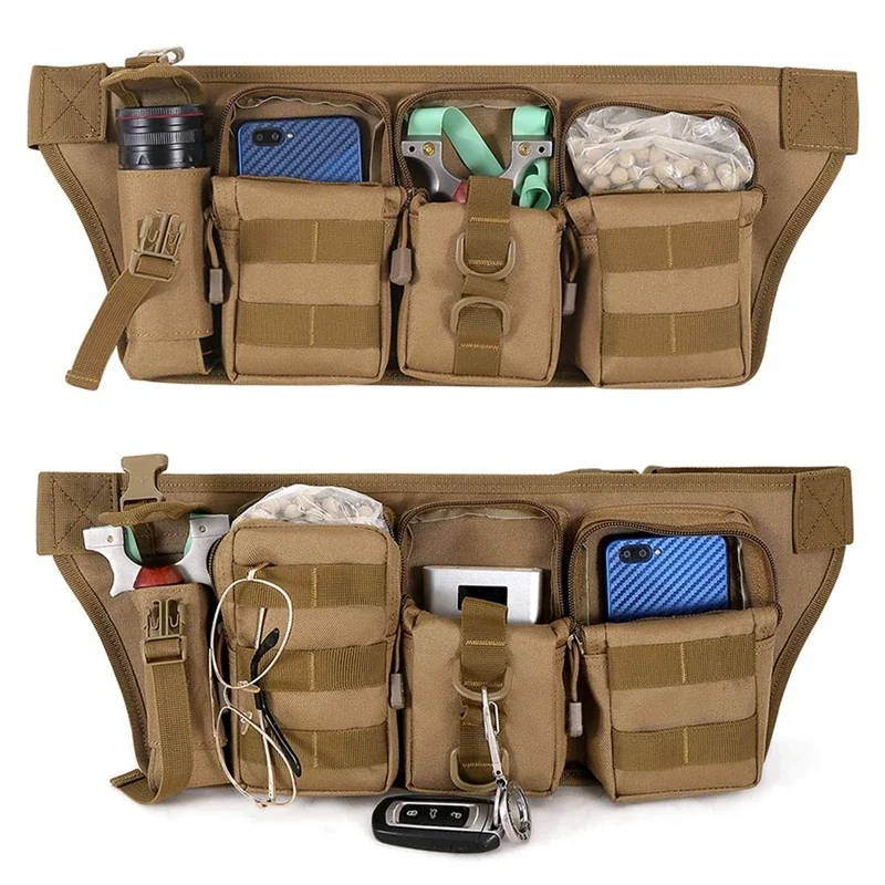 Riñonera táctica EDC multibolsillo – organizador para móvil y linterna - imagen 4