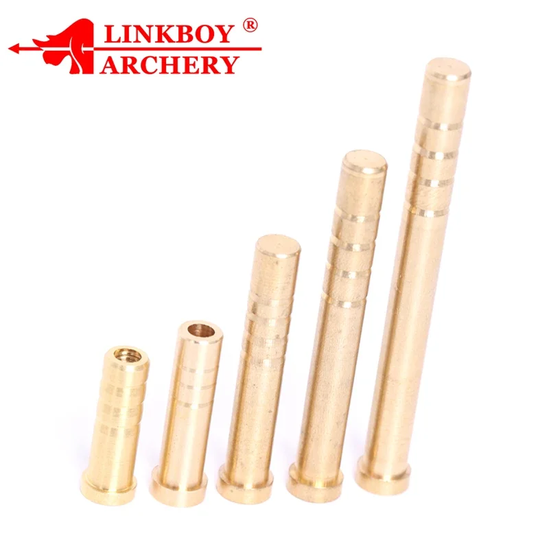 12 Uds. Flecha de cobre de inserción compatible con ID 6,2 Mm 37gr 100gr 150gr 200gr 250gr 300gr 350gr flechas de carbono eje arco caza 12 Uds - imagen 2