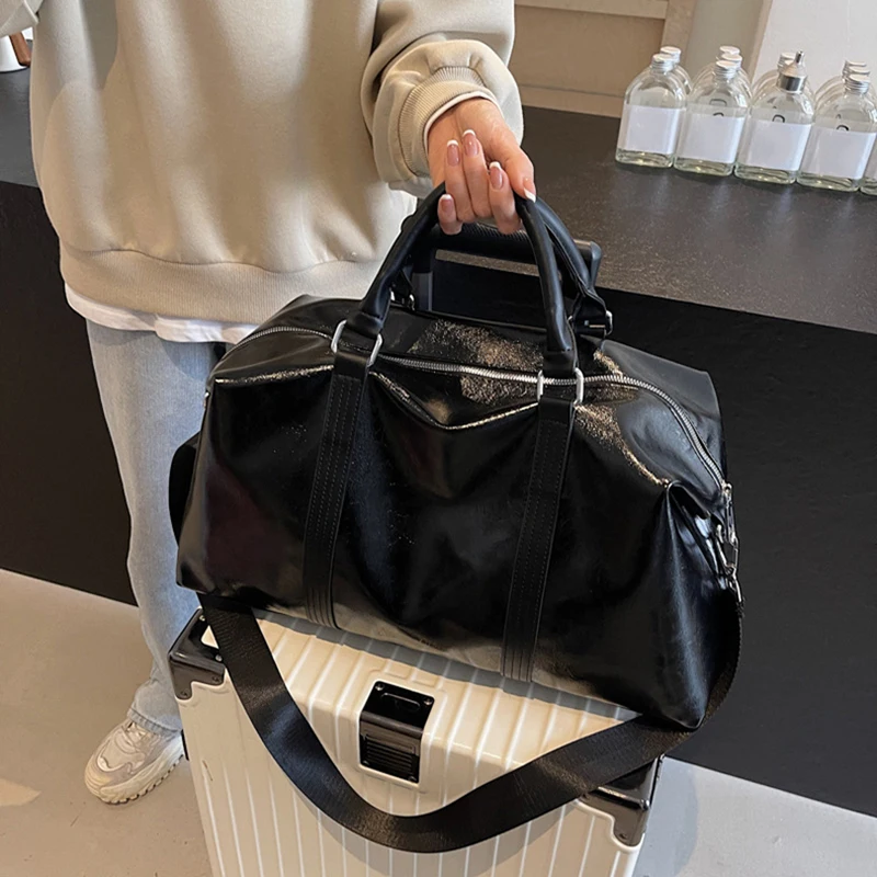 Bolsa de gimnasio deportiva para viajes al aire libre, Fitness, entrenamiento de acampada, mochila de Yoga con asa superior, equipaje grande, bolso para axila, hombro versátil - imagen 4