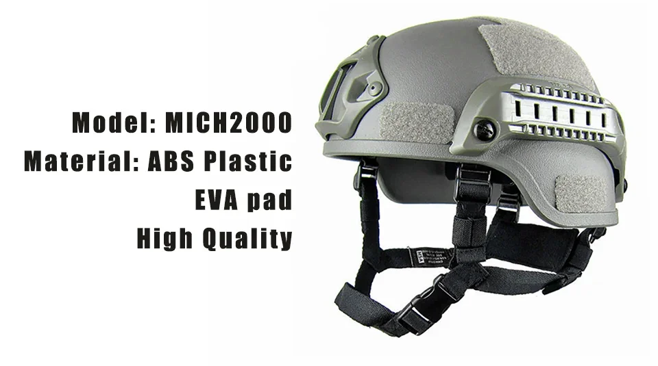 Casco táctico de Airsoft MH para exteriores, equipo de protección para montar, ligero y rápido, calidad, Painball CS - imagen 3