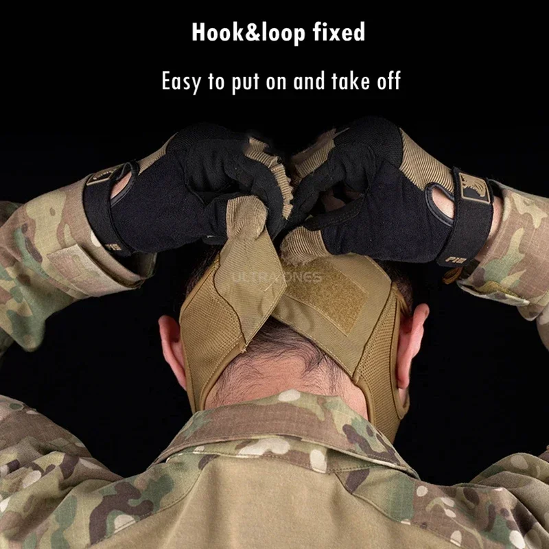 Máscara de tiro táctica al aire libre Airsoftsport protección facial Cs juego máscaras de combate transpirable suave - imagen 4