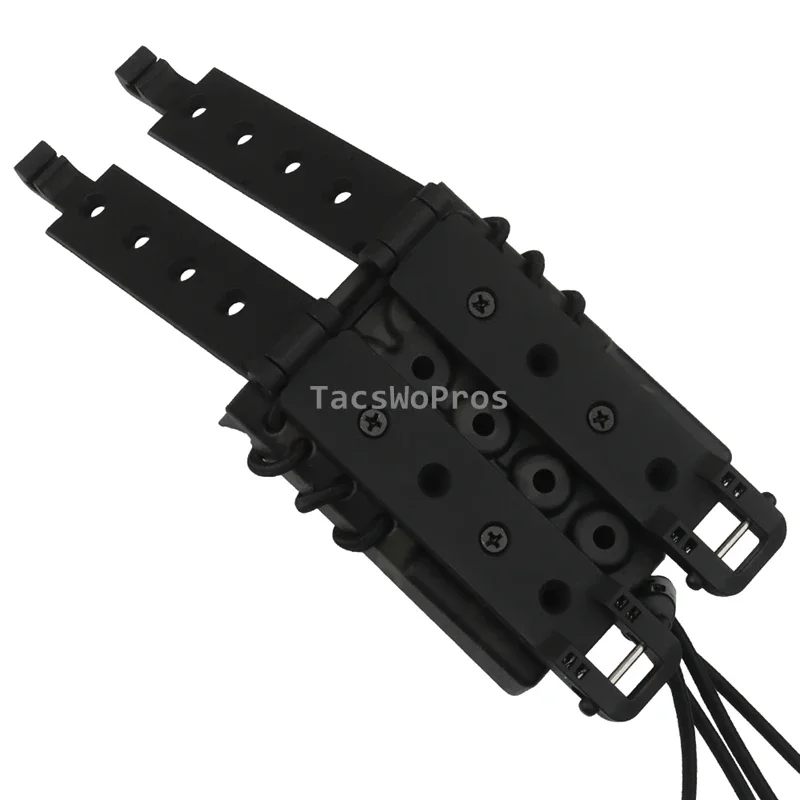 Bolsas dobles Mag de 9mm y 5,56 MM, funda cartuchera táctica AR M4 para Paintball, juego de guerra, funda cartuchera para caza, Airsoft, Molle, bolsa para revistas - imagen 5