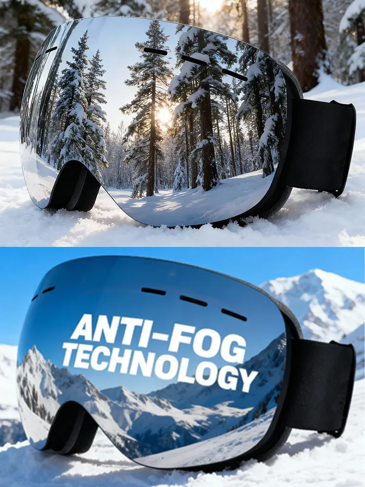 JSJM nuevo profesional adultos deportes al aire libre gafas de esquí UV400 máscara de esquí antiniebla snowboard gafas de motos de nieve gafas de esquí