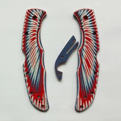 Cuchillo de 4 colores, parches con mango G10, básculas para cuchillos SPYDERCO C10 Endura4, fabricación de agarre, piezas de accesorios de repuesto