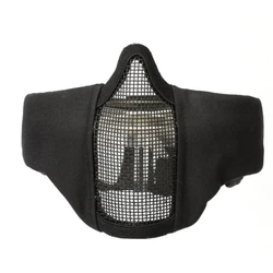 Máscara táctica pliable media cara – Nylon resistente Airsoft y paintball