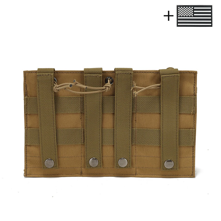 Bolsa triple Molle hecha de material de tela Oxford, duradera y adecuada para montaje al aire libre y de chaleco - imagen 4