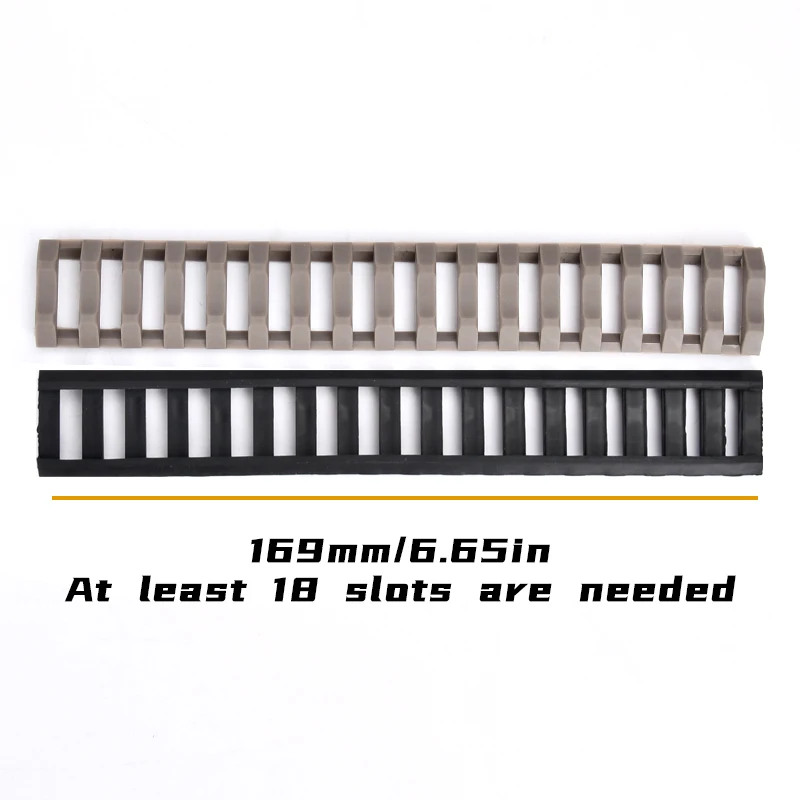 Juego de cubiertas de rieles con 17 ranuras para escalera táctica, accesorios para pistola Airsoft de riel Picatinny de 20mm para AR15 M4A1 HK416 GBB AEG - imagen 5