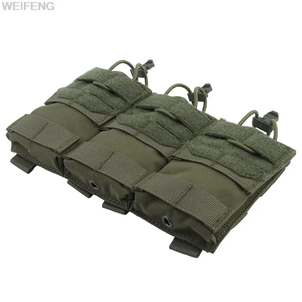 Bolsa táctica para Triple cargador de 5,56mm, sistema Molle M4, AR15, AK 47 Mag, soporte Universal para cartucho, accesorios de caza - imagen 4
