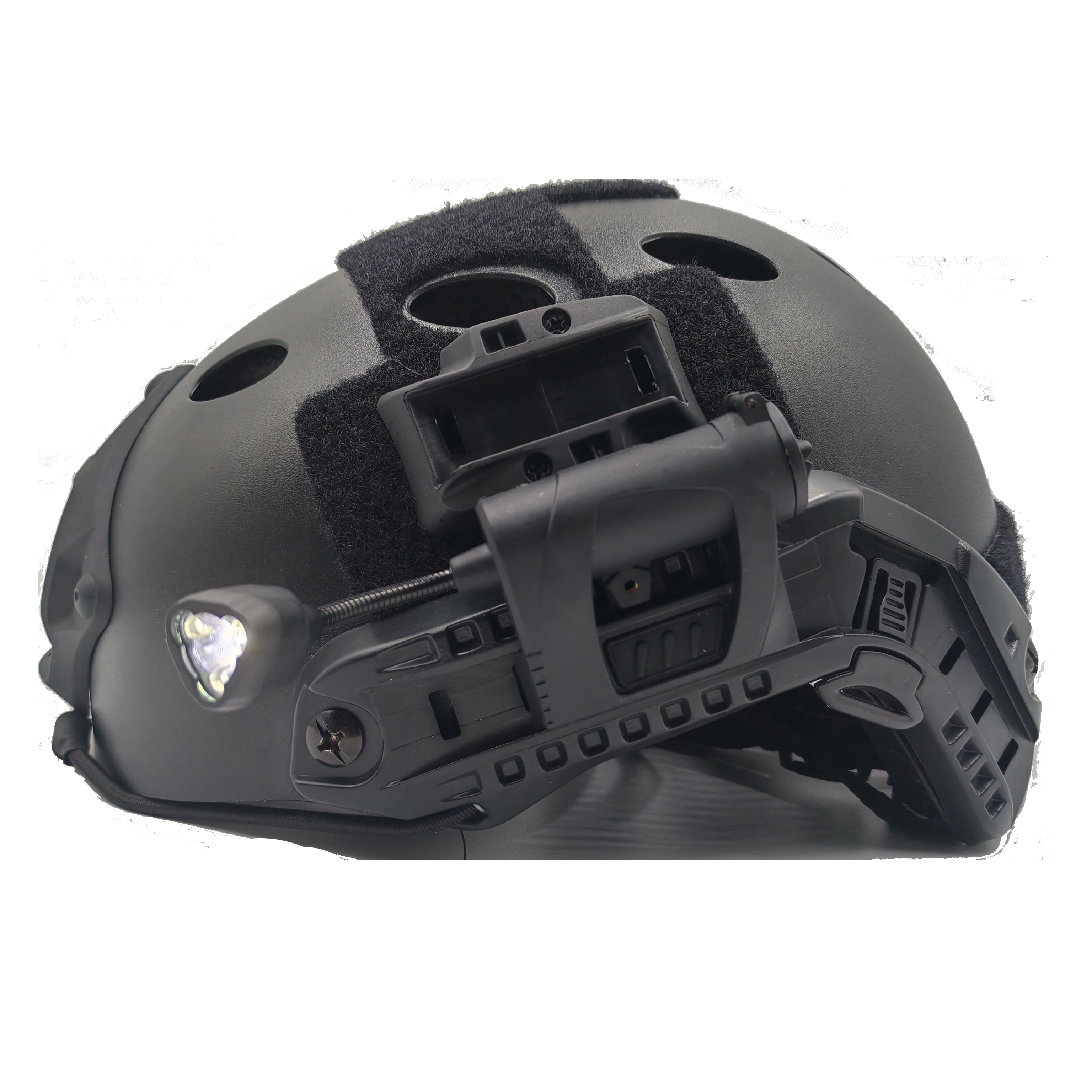 Luz táctica para casco, linterna LED de 3 modos, iluminación nocturna para exteriores para caza láser, lámpara militar para casco de pesca y ciclismo - imagen 5